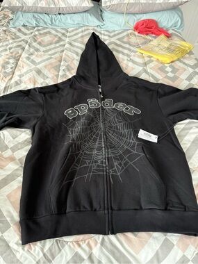 Sp5der OG Web V2 Phantom Zip up Black Size XL